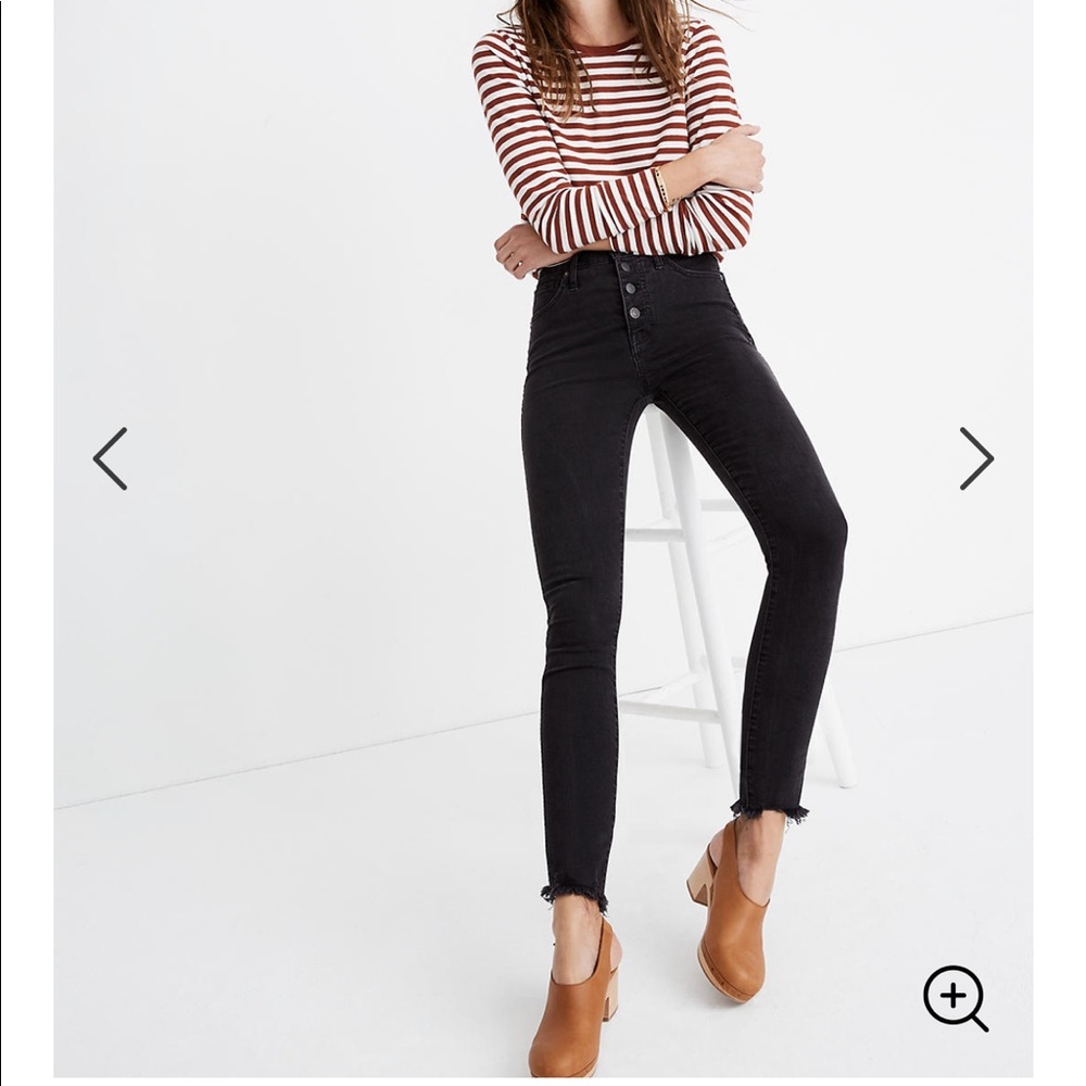Madewell high rise button front jeans in Berkley